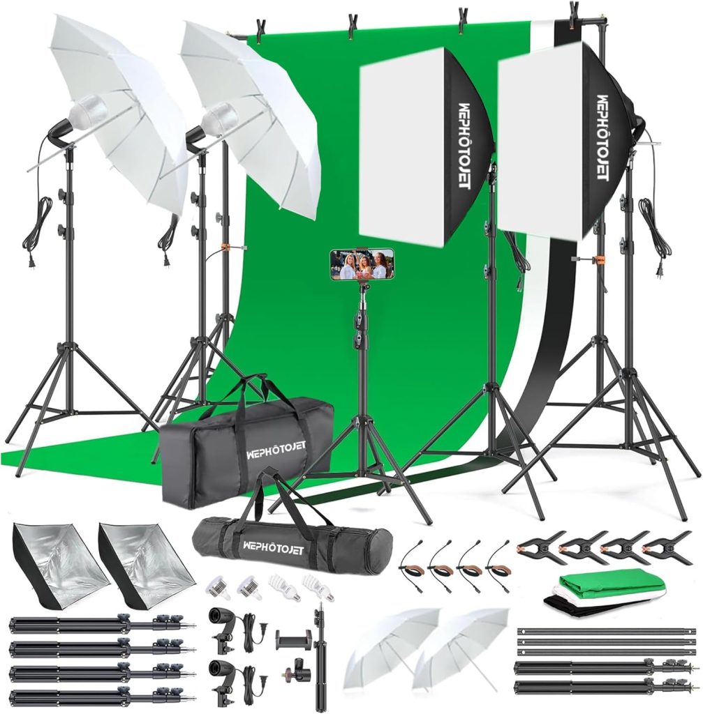 Professional backdrop stand kit for weddings and event photography
