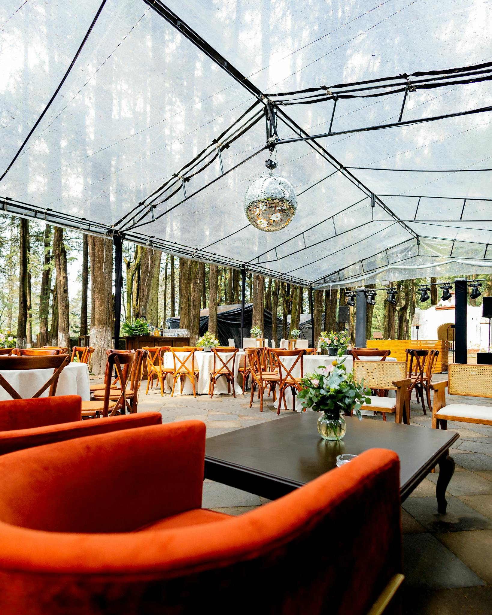 Event essentials setup featuring professional sound, lighting, and party equipment