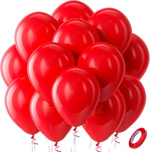 Red balloon decoration kit for Valentine’s Day and romantic party setups
