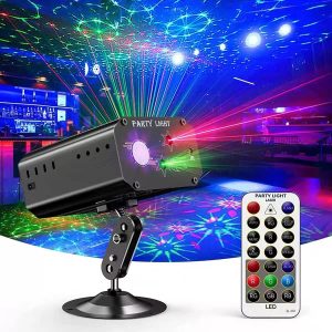 High-intensity strobe stage light for DJ and party effects