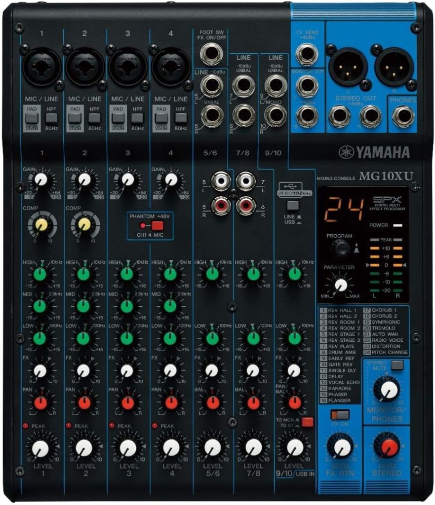 DJ mixer for yacht party sound control and music mixing